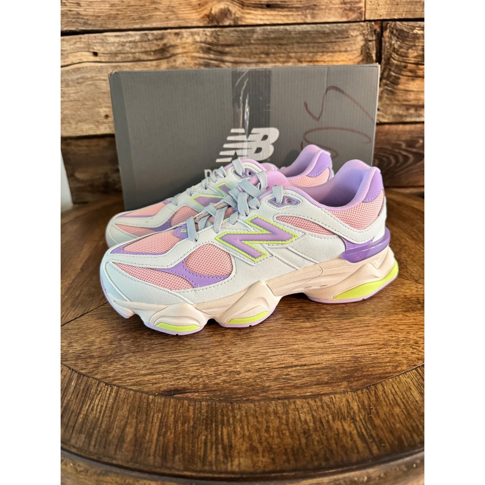 New Balance 9060 Purple Blue Pink Neon GC9060KP Size 7 Sneakers New In Box